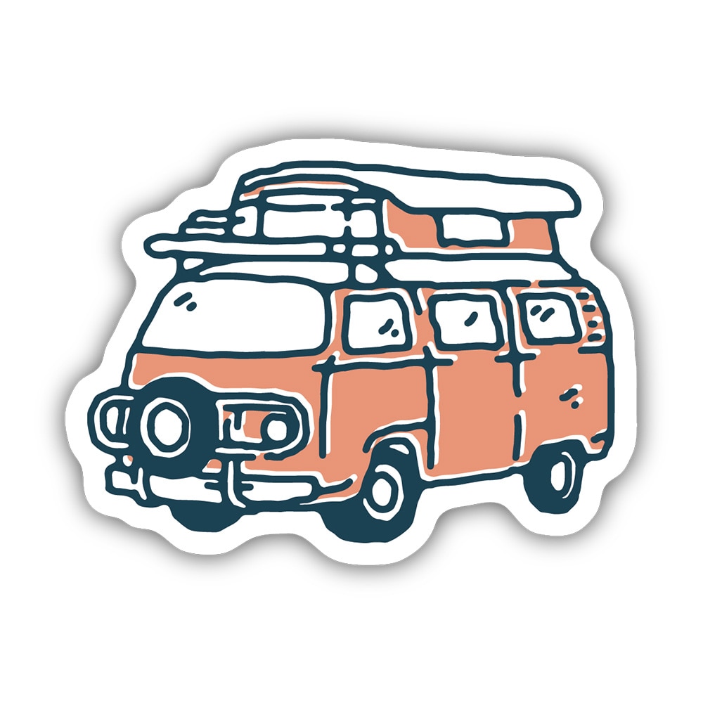 Stickers Northwest, 3", Sticker, Camper Van